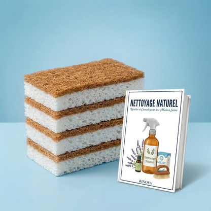 LINOVA EcoÉponge™ + E-book GRATUIT de recettes naturelles